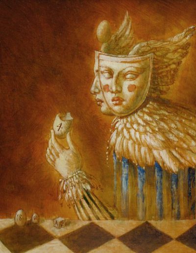Jake Baddeley - This One is Empty - oil on panel - 30 x 25 cm - 2012 - SOLD