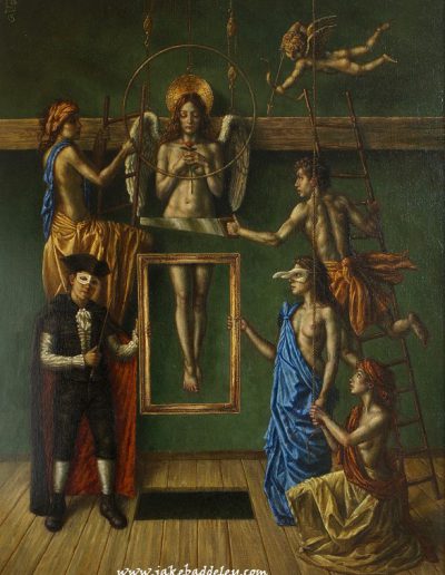 Jake Baddeley - The Lady Vanishes - oil on canvas - 110 x 90 cm - 2013 - SOLD