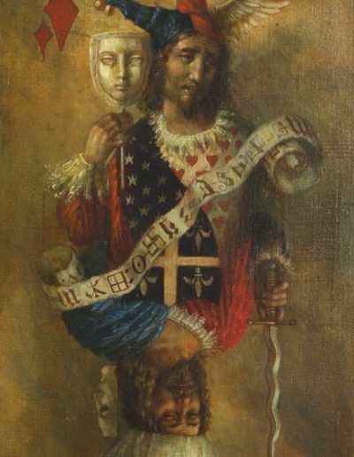 Jake Baddeley - King and Fool II - oil on canvas - 70 x 45 cm - 2013 - SOLD