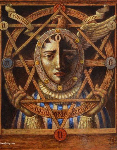 Jake Baddeley - The Great Seal - oil on panel - 30 x 20 cm - 2015 - SOLD