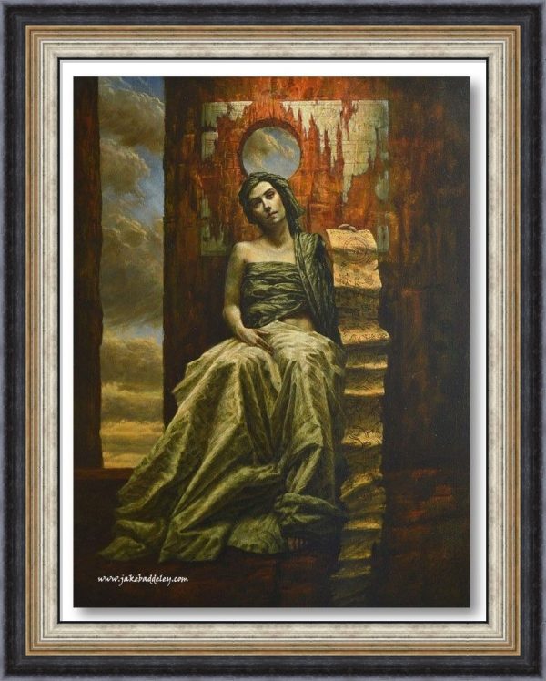 Jake Baddeley - She Hides Behind the Silence - 100 x 70 cm - oil on canvas - 2015