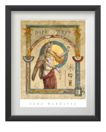 Jake Baddeley - Nephtys II - ink on paper - 40 x 50 cm