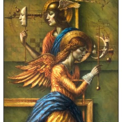 Jake Baddeley - Astronomy for Angels - oil on canvas - 80 x 60 cm - 2024