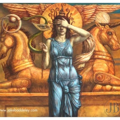 Jake Baddeley - The Sixth Sense - oil on canvas 80 x 60 cm - 2024