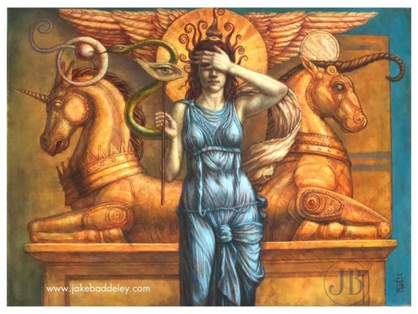 Jake Baddeley - The Sixth Sense - oil on canvas 80 x 60 cm - 2024